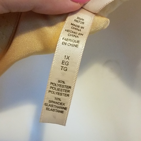 BRA - Comfy VINTAGE style bra lace trim bra size 1X - Picture 5 of 7